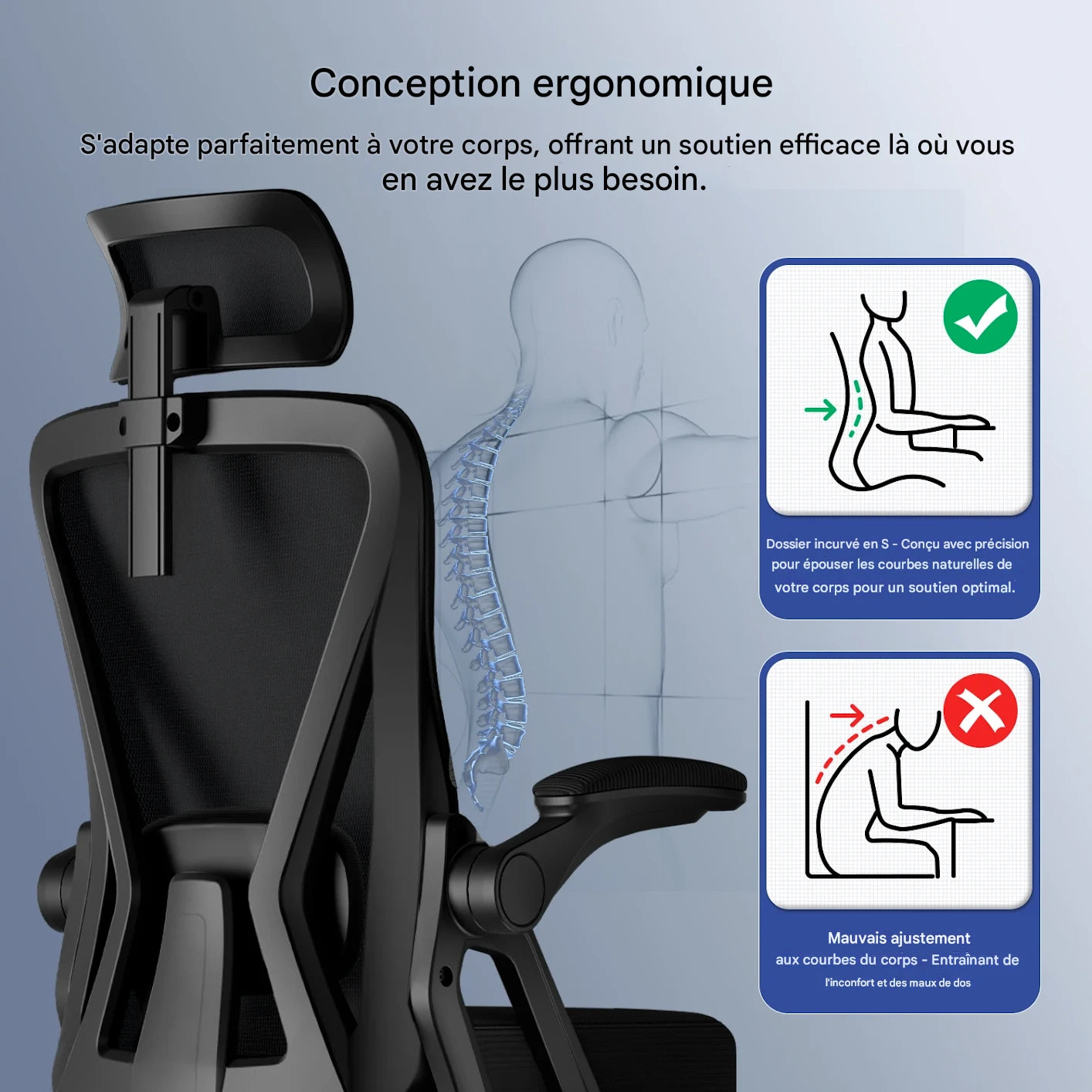 Chaise Ergonomique S304